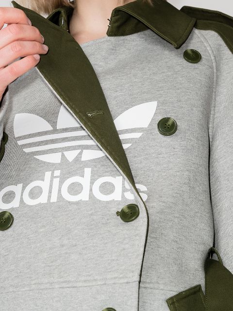 adidas dry clean only trench coat