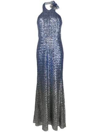 Marchesa Notte Gradient sequin-embellished Dress - Farfetch
