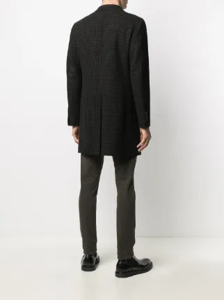 houndstooth single-breasted coat展示图