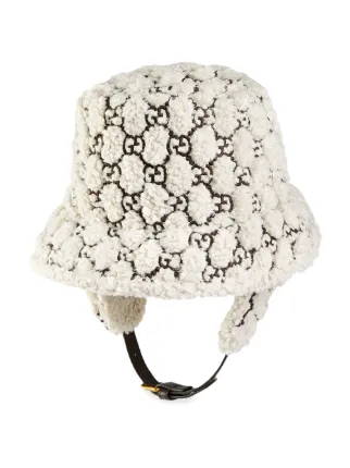 gucci fur bucket hat