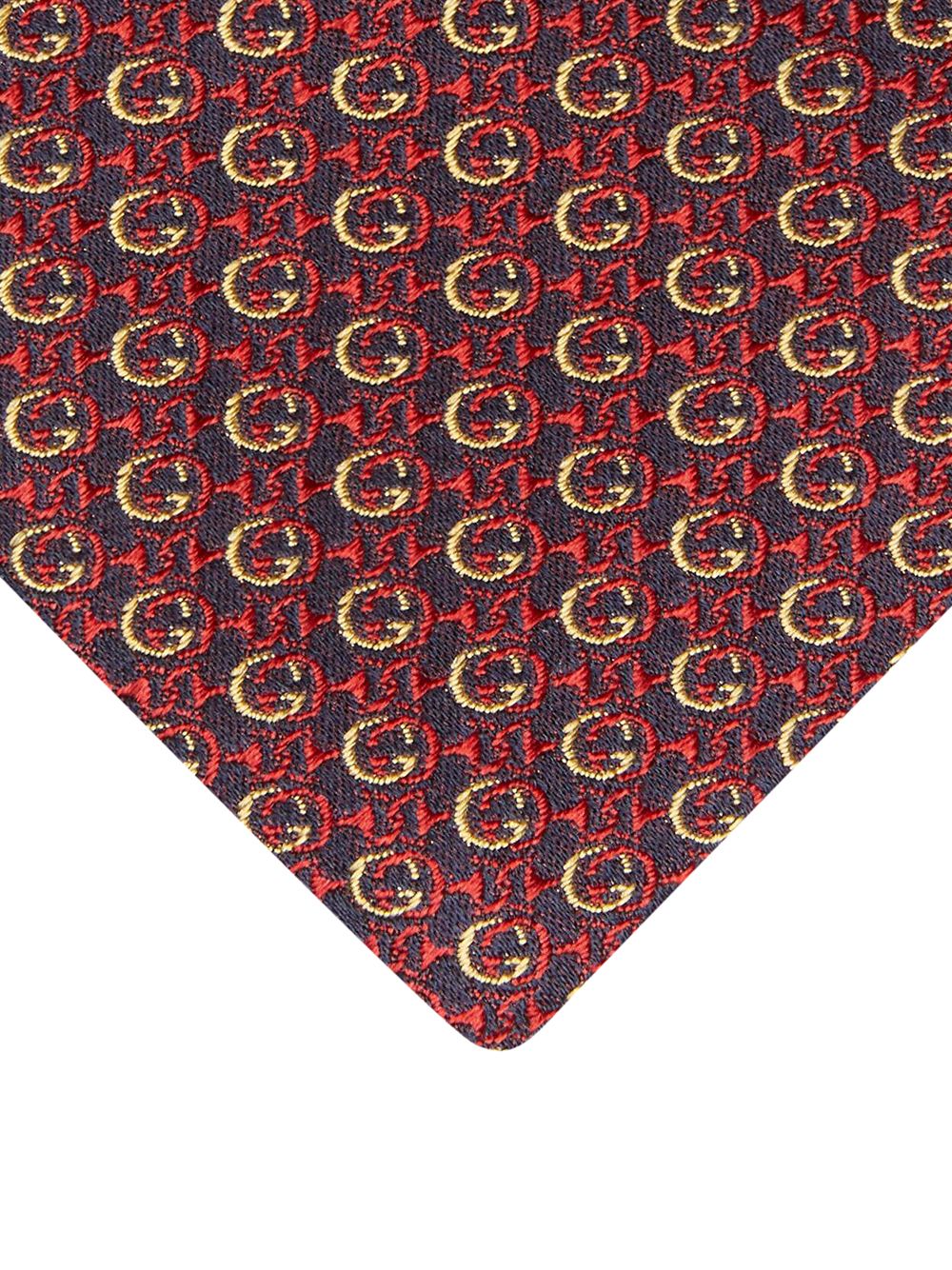 Shop Gucci Interlocking G Horsebit Tie In Red