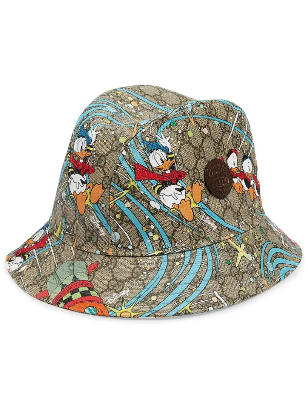 gucci canvas fedora