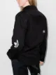 adidas logo-print double-breasted blazer jacket