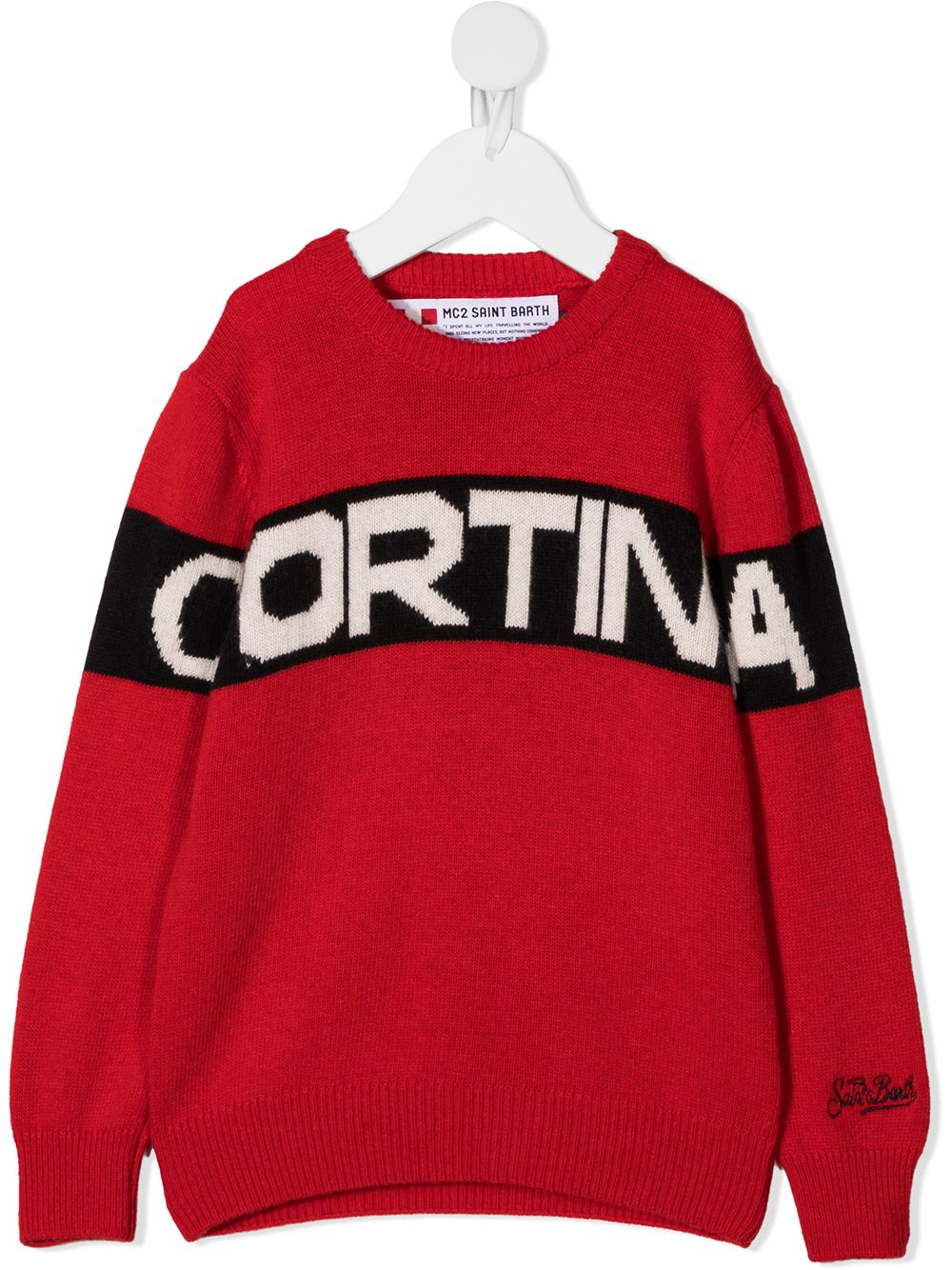 

MC2 Saint Barth Kids Cortina knitted jumper - Red