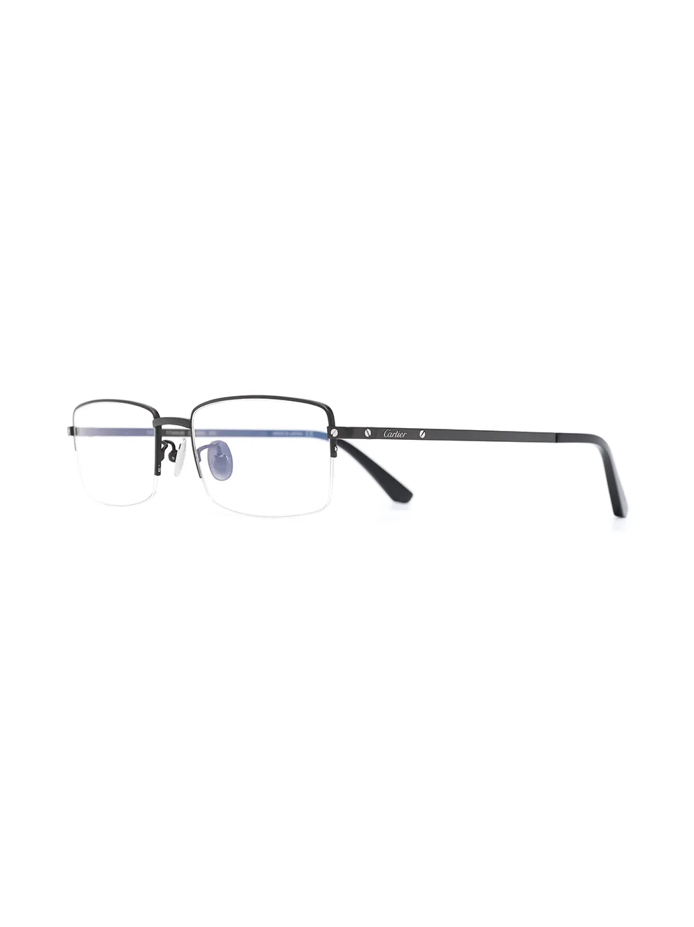 Cartier Eyewear Santos de Cartier zonnebril met vierkant montuur Zwart