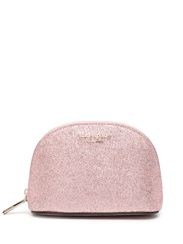 kate spade makeup bag glitter