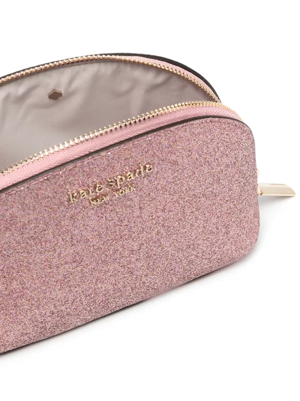 kate spade makeup bag glitter