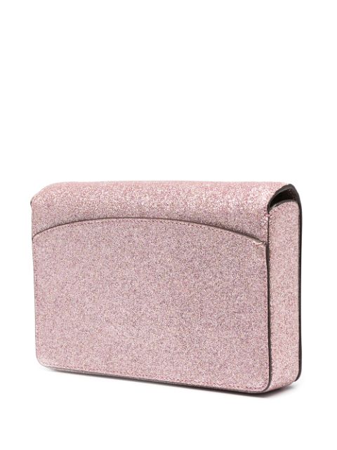 spencer glitter chain wallet