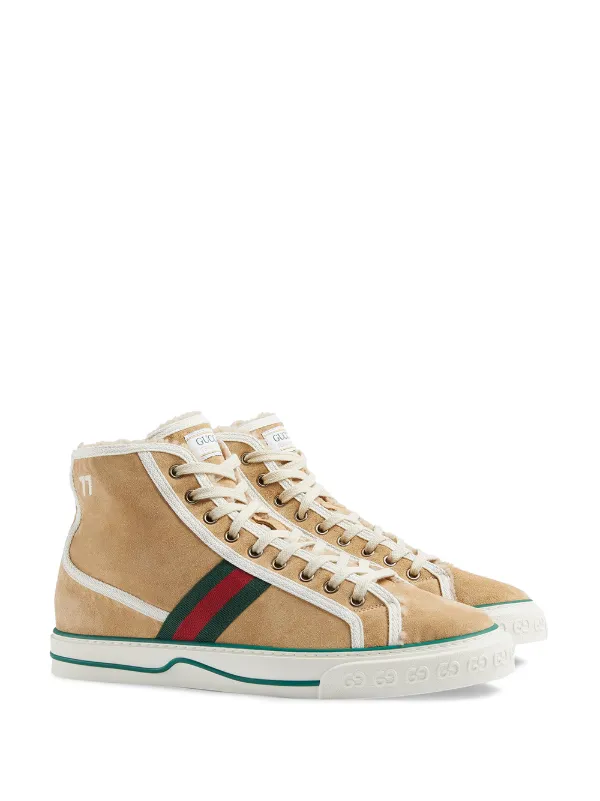 gucci shearling sneakers