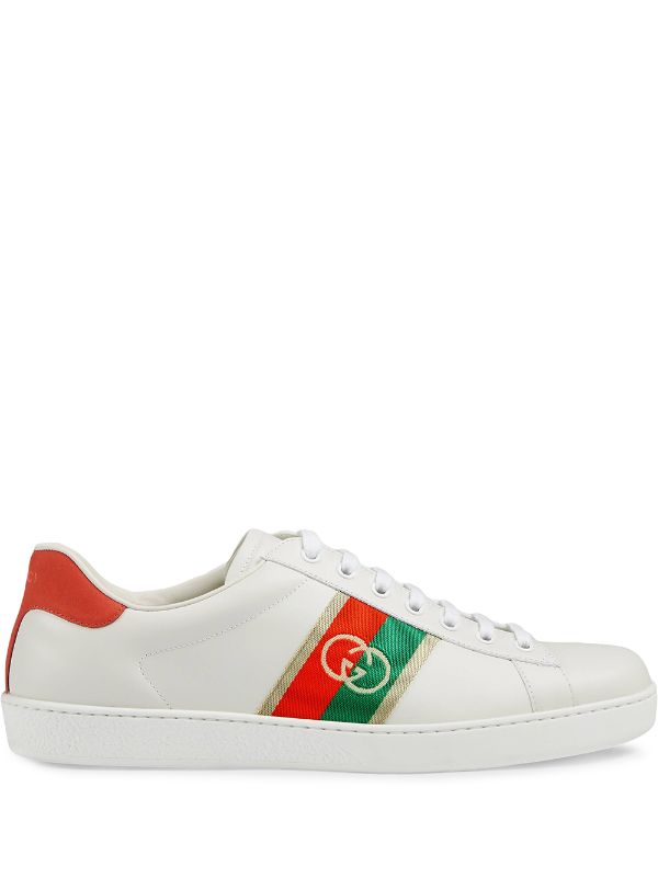 red gucci ace sneakers