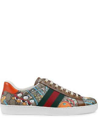 Shop Gucci x Disney Donald Duck Ace sneakers with Express Delivery -  FARFETCH