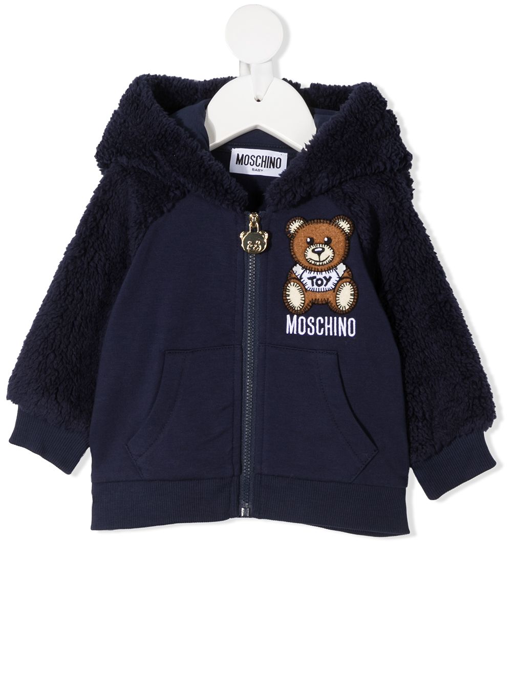 фото Moschino kids худи teddy на молнии