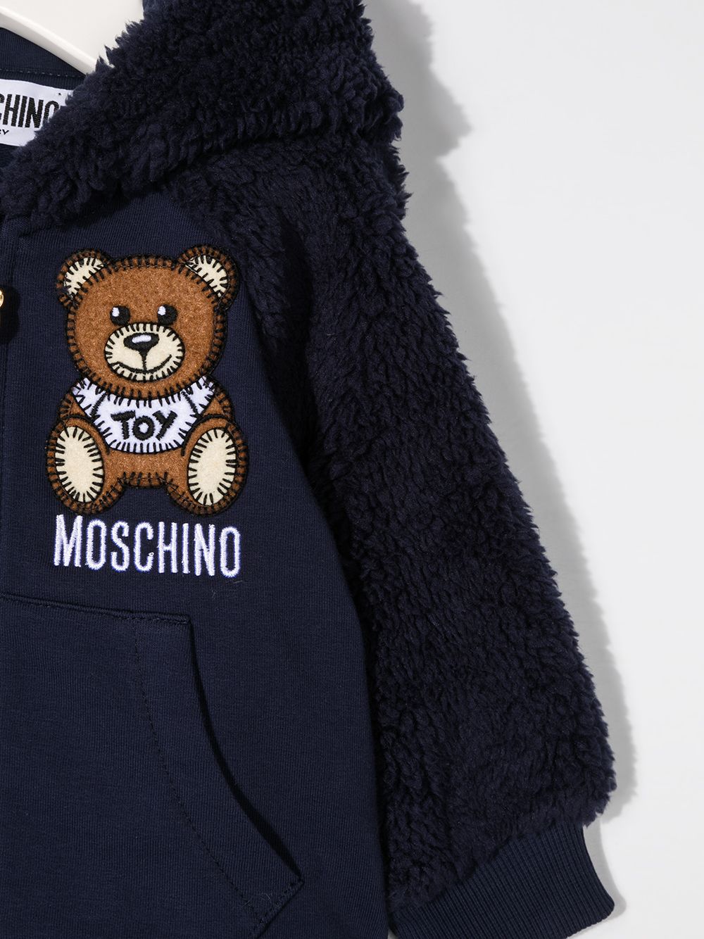 фото Moschino kids худи teddy на молнии