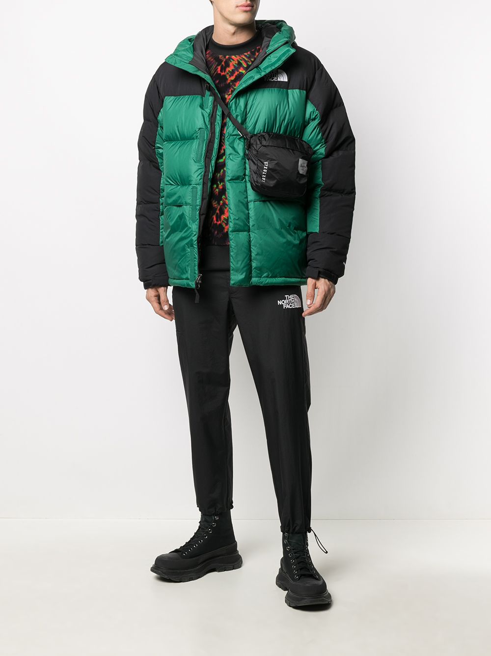 фото The north face пуховик в двух тонах