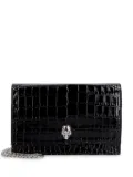 Alexander McQueen skull-embellished clutch bag - Black