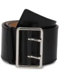 Alexander McQueen wide military belt - Black