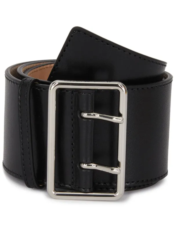 Alexander McQueen Wide Military Belt Black FARFETCH CA