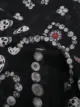Alexander McQueen skull-print frayed scarf