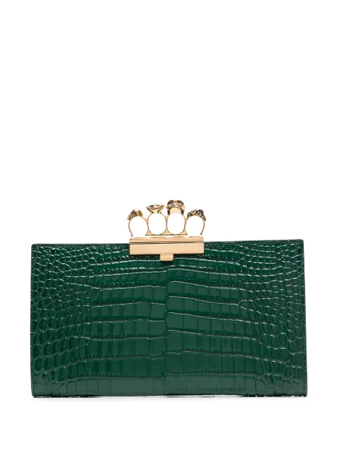 Alexander McQueen embossed knuckleduster clutch bag