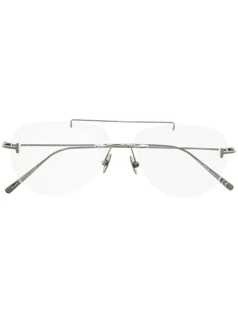 TOM FORD Eyewear FT5679 rimless pilot glasses