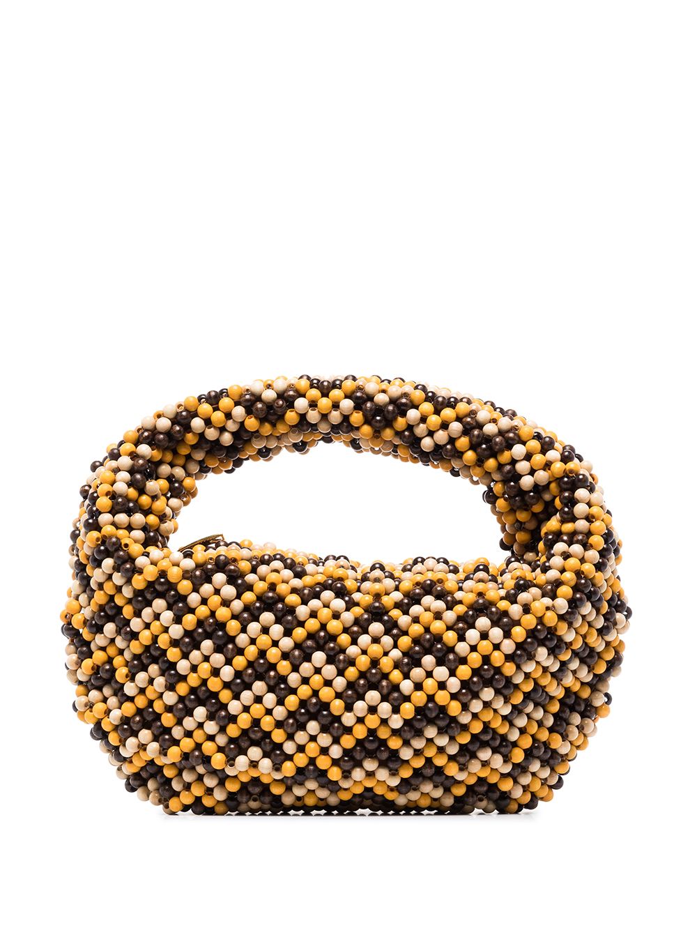 фото Bottega veneta beaded mini jodie clutch