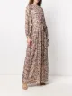 Temperley London vestido con estampado de Ocelote