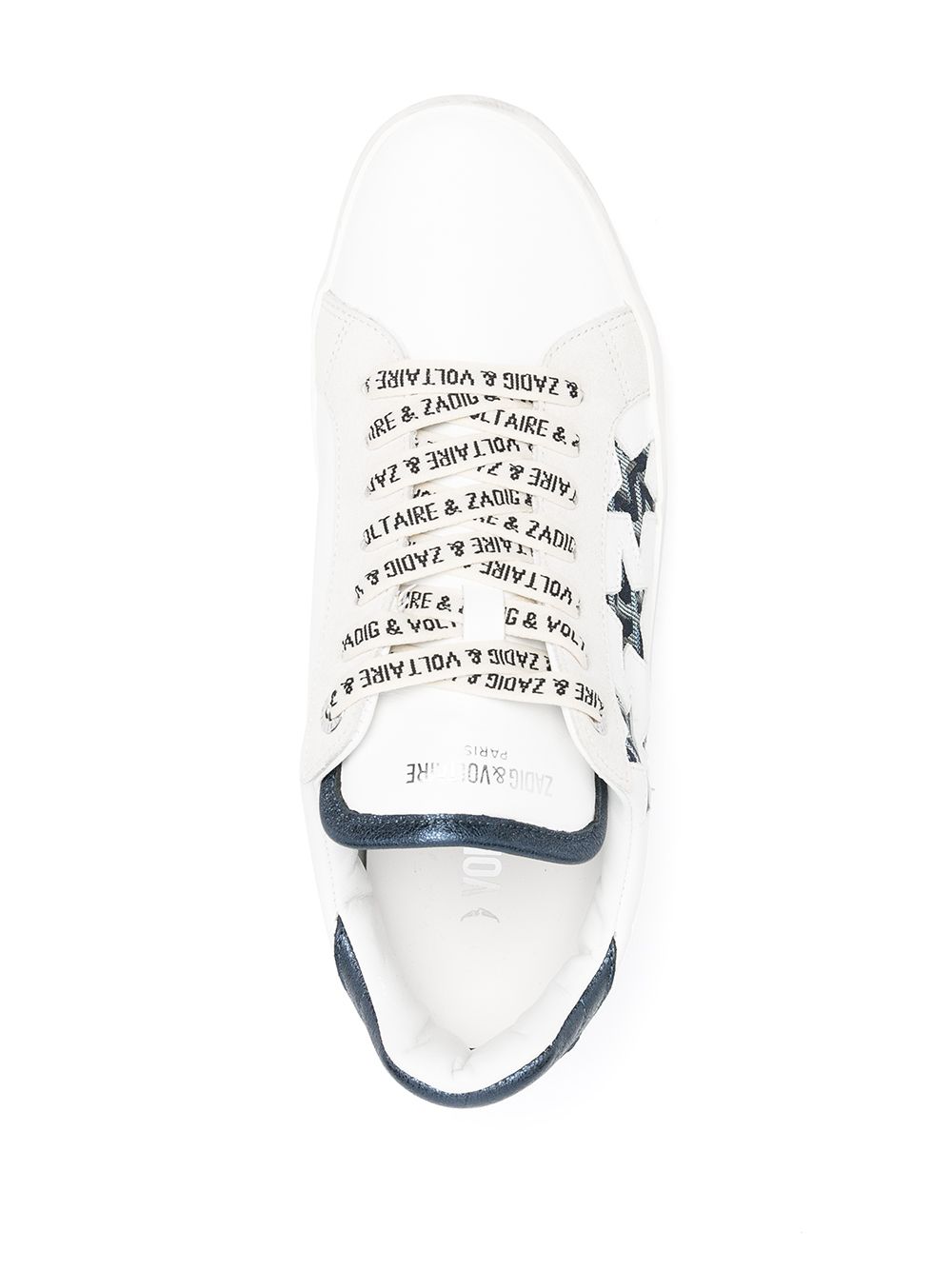 фото Zadig&voltaire кроссовки с нашивками и логотипом на шнурках