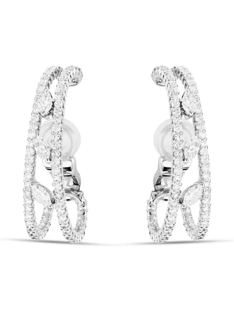 Yeprem arracadas Inside en oro blanco de 18kt con diamantes