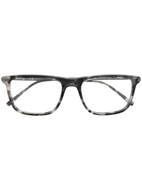 Lacoste - square-frame tortoiseshell glasses