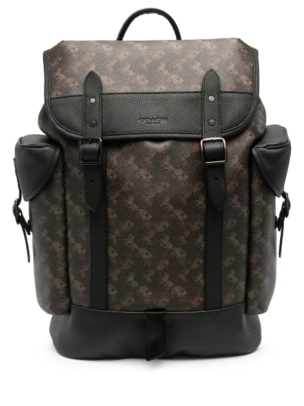 Coach Logo Print Backpack - Farfetch