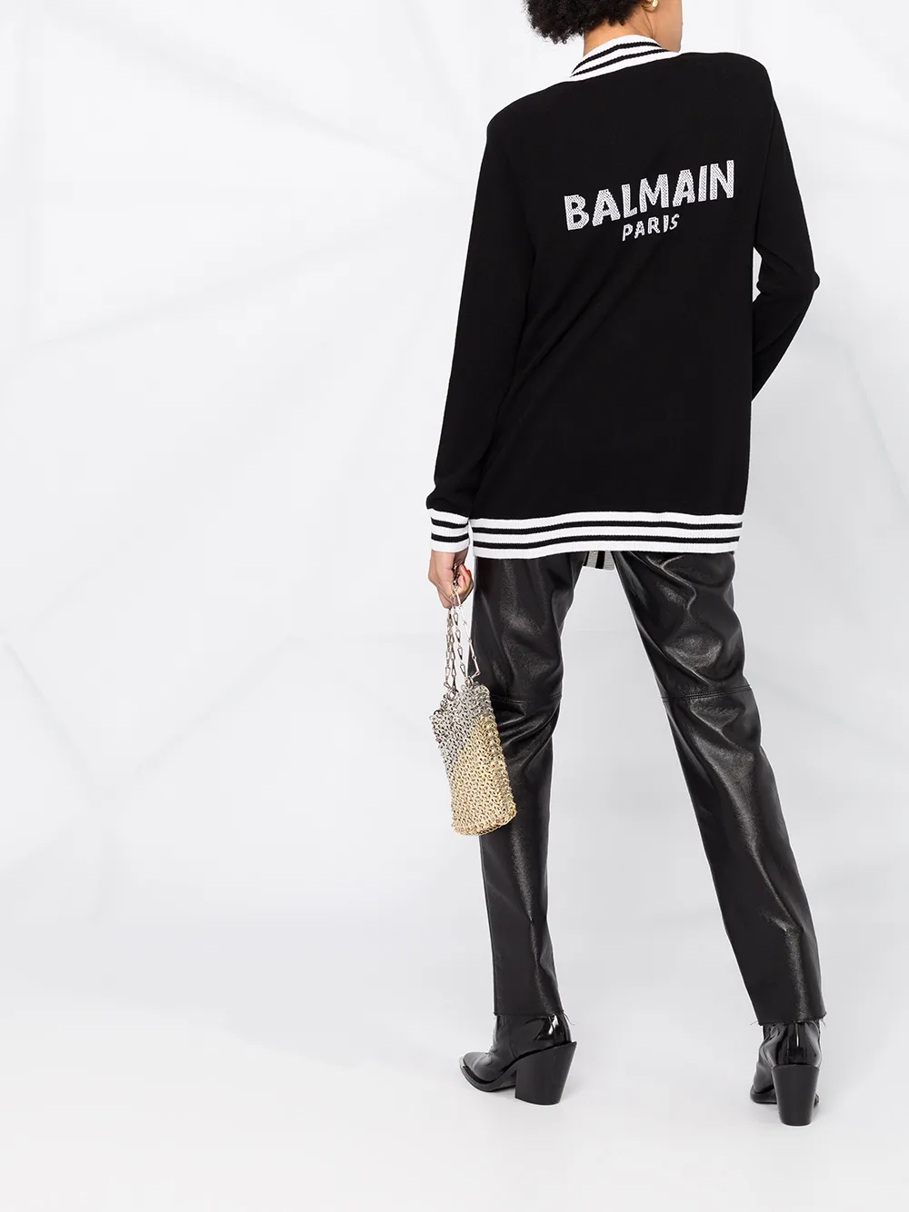 Balmain Vest met gestreepte afwerking - Zwart