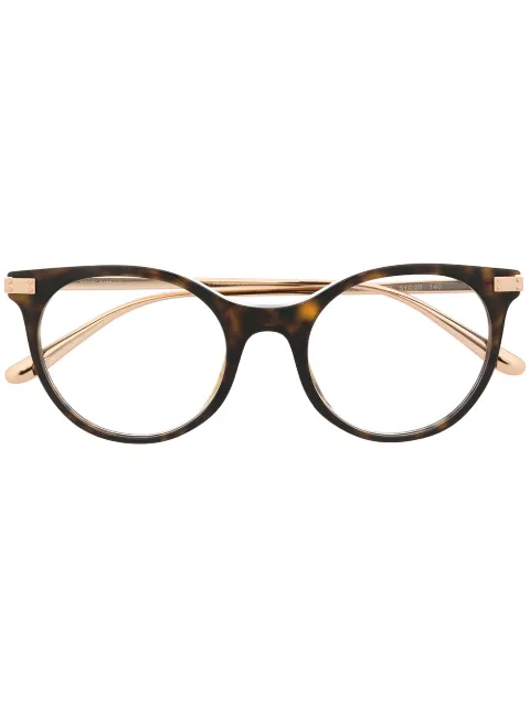 Dolce & Gabbana Eyewear نظارة بإطار بتأثير صدف السلحفاة DG3330