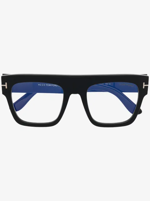 TOM FORD Eyewear square-frame clear-lens glasses