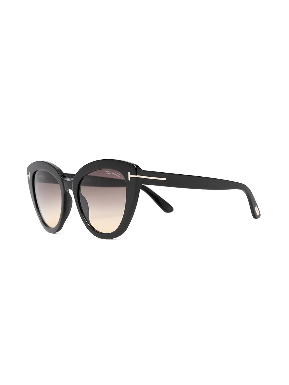 TOM FORD Eyewear Zonnebril met kattenoog montuur - Zwart