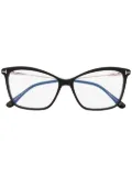 TOM FORD Eyewear cat-eye frame glasses - Black