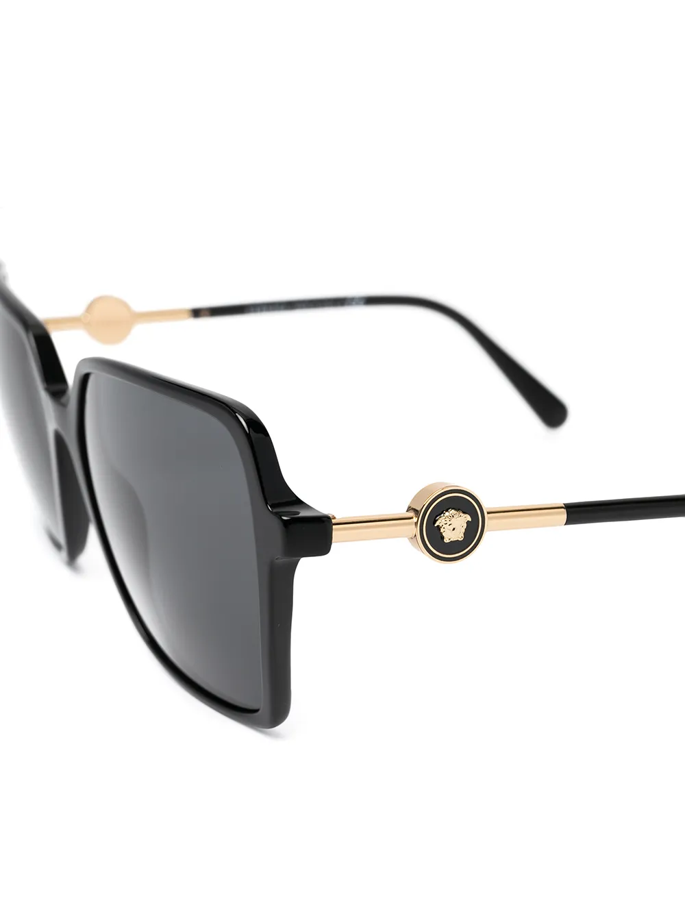  Versace Eyewear Eckige Sonnenbrille   Schwarz 