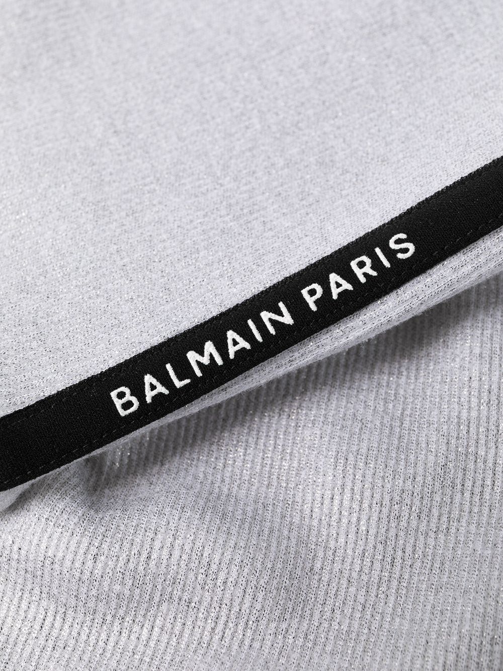 фото Balmain легинсы с логотипом и окантовкой в рубчик