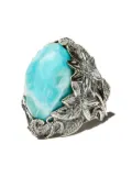 Lyly Erlandsson The Winter larimar-embellished ring - Silver