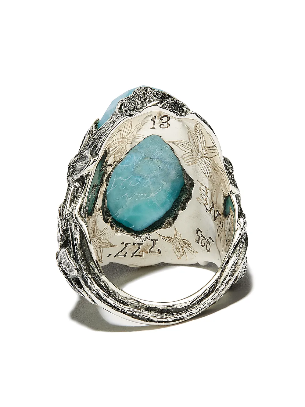 Lyly Erlandsson The Winter larimar-embellished Ring - Farfetch