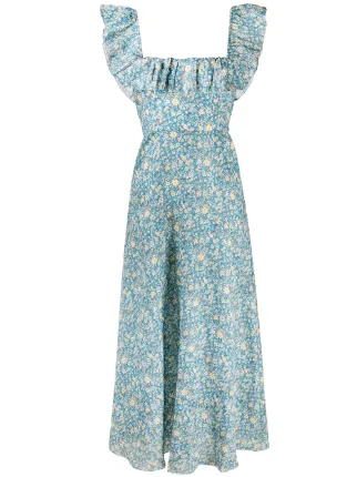 Blue \u0026 yellow Zimmermann Carnaby ruffle 