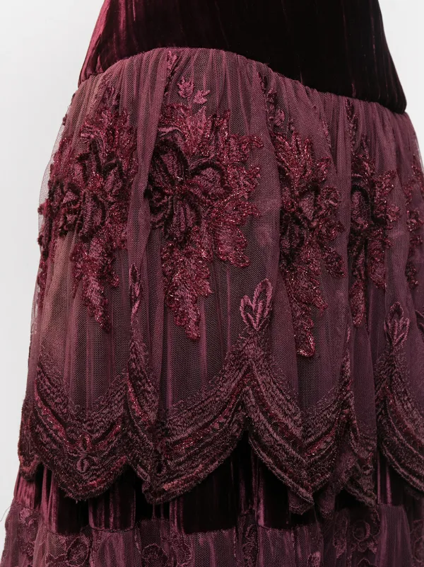 lace effect skirt