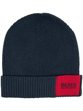 BOSS Arebo Ribbed Knit Beanie - Farfetch