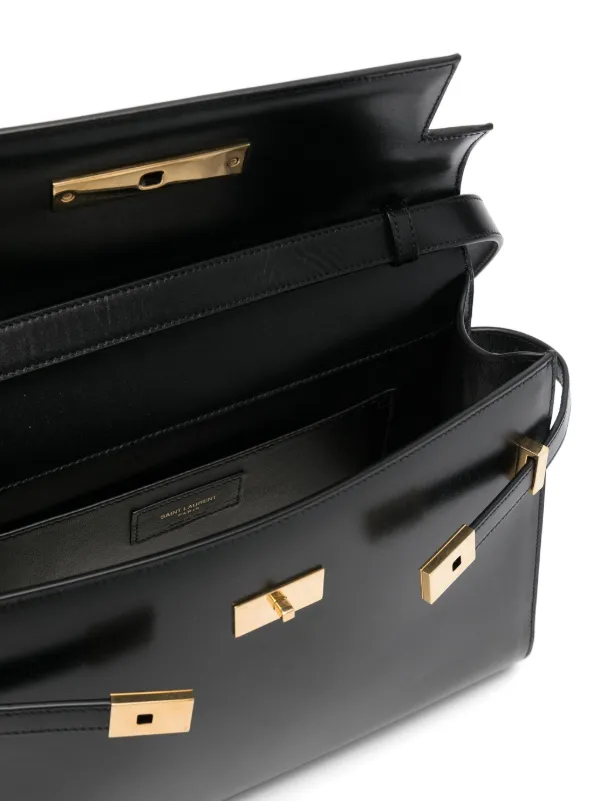 Saint Laurent Manhattan Shoulder Bag Black FARFETCH CA