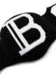 Balmain knitted logo face mask