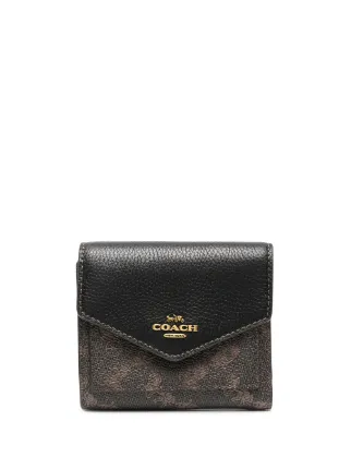 coach small wallet black