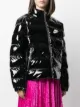 Nike wet-look padded jacket