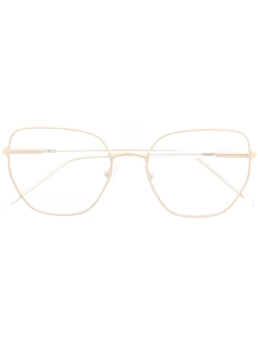

Prada Eyewear lentes con armazón ovalada - Dorado