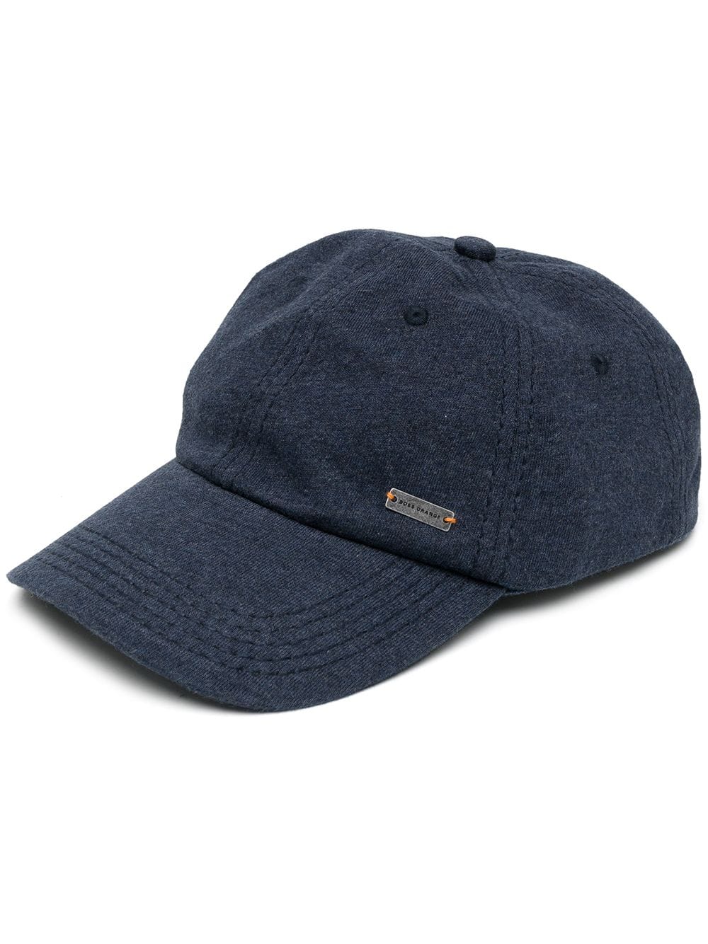 Shop Hugo Boss Logo-patch Baseball Cap In Blue