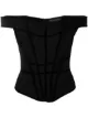 Image 1 of David Koma off-shoulder corset top