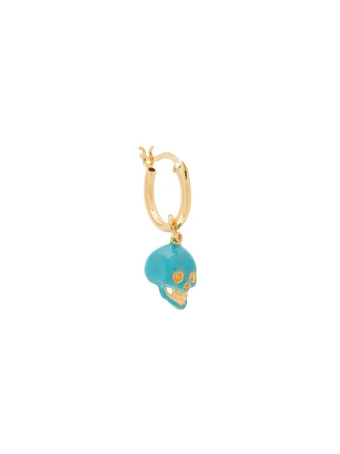 True Rocks skull hoop single earring